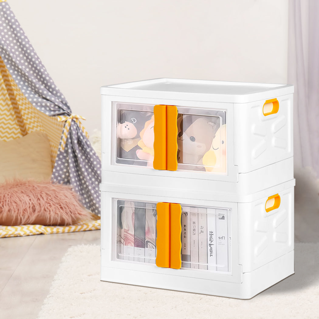 45L Storage Container Stackable Toy Yellow-2006733026901495814