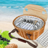 Picnic Basket Set Willow Baskets Outdoor-2006733308196687878