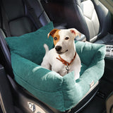 PaWz Pet Car Booster Seat Dog Protector M Green Medium - Close-Up Angle