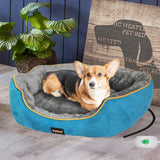 PaWz Electric Pet Heater Bed Heated S Blue Small - Rear View