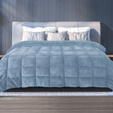 DreamZ Quilt Doona Comforter Blanket Blue King-2006733013991428102