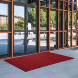 Marlow Extra Large Floor Rug Non Slip 90cm x 305cm Red - Rear View