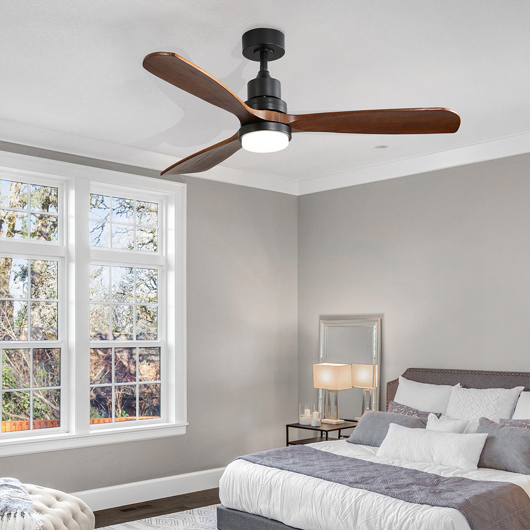 Spector 52'' Wood Ceiling Fan DC Motor Walnut-2018816905690877958
