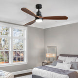 Spector 52'' Wood Ceiling Fan DC Motor Walnut-2018816905690877958