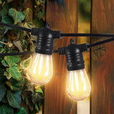 EMITTO 10M Festoon String Lights Christmas 10M 10 Meter - Rear View
