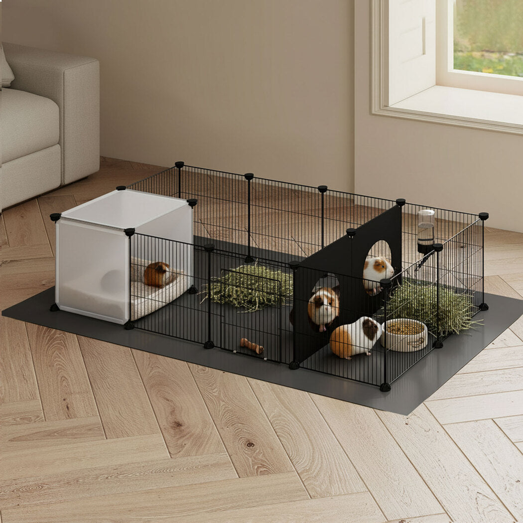 Pawz 16 Panels Guinea Pig Pet Playpen Small Pets Fence-2011971118084263942
