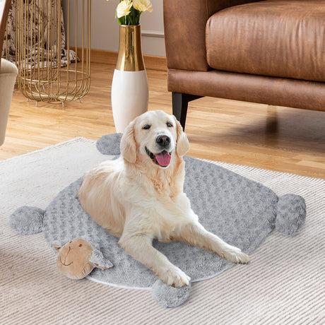 PaWz Pet Bed Cat Calming Bed Dog Squeaky M Grey Medium-2018816657266446342