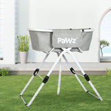 PaWz Pet Bathtub Adjustable Height Folding - Rear View