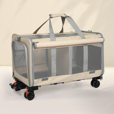 Pawz Pet Carrier 4 Wheel Portable Rolling Foldable-2018816793086398470