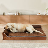 Pawz Orthopedic Dog Bed XL Coffee - Rear View