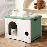 Pawz Outdoor Indoor Dogs Kennel Plastic Puppy Pet House - Rear View