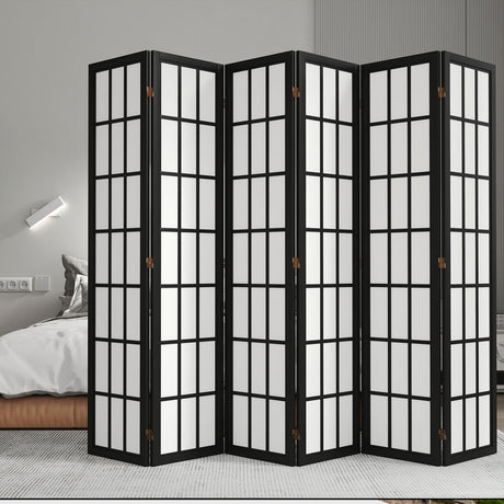 Levede 6 Panel Room Divider 170cm Freestanding Screen-2006732767613816838