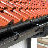Lambu Gutter Brush Guard Leaf Heavy - Rear View