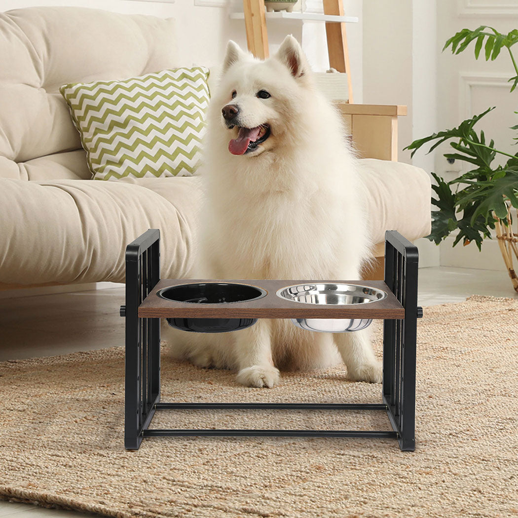 PaWz Adjustable Height Pet Feeder Elevated L Large-2018816752359706630