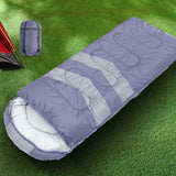 Mountview Single Sleeping Bag Bags Outdoor Grey - Rear View