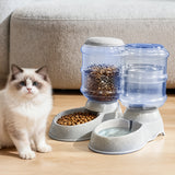 Pawz Automatic Pet Feeder Water Dispenser Set 3.5L - Rear View