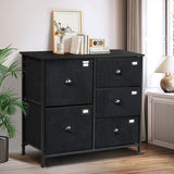 Levede Chest of 5 Drawers Storage Cabinet - Close-Up Angle