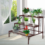 Levede Plant Stand 3 Tier Rectangle-2006732926087204870