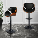 Levede 1x Bar Stools Gas Lift Kitchen Black-2006733238600601606