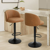 Levede Rolling  Bar Stool - Close-Up Angle