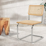 Levede 2x Rattan Chair Dining Chairs - Close-Up Angle