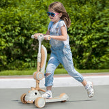 BoPeep Foldable Kids Scooter Flip-able Seat Beige-2006732821045055495