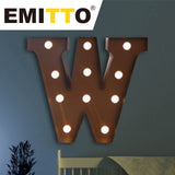 LED Metal Letter Lights Free Standing - Rear View