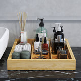 Toque Bamboo Expandable Kitchen Drawer Organizer Storage - Rear View
