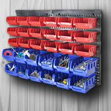 Traderight Tool Storage Bins Box Wall - Rear View