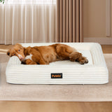 Pawz XXL Size Orthopedic Dog Bed with Corduroy Removable Cover Waterproof Washable Beige-2018816850690969606