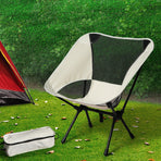 Camping Chair Folding Outdoor Portable Medium Beige-2018816643538489350