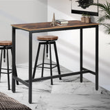 Levede High Bar Table Retro Industrial - Rear View