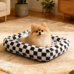 Pawz Dog Bed Calming Pet Plush Bed Soft Washable Bed-2011971121800417286