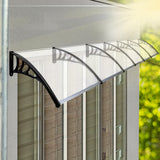 Mountview Window Door Awning Outdoor 1M X 6M Transparent 1x6M - Rear View