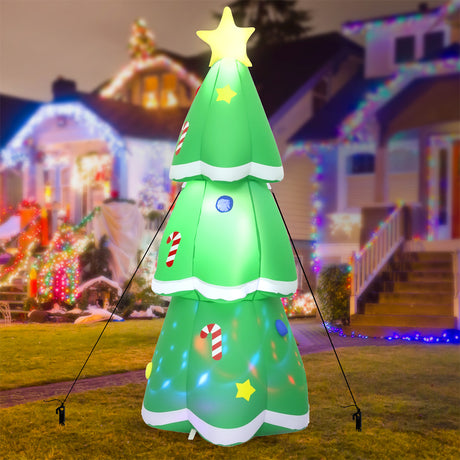 Santaco Inflatable 1.5M Christmas Tree Flashing Light-2006733375825645574
