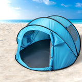 Mountview Pop Up Camping Tent Beach - Rear View