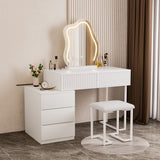 Levede Dressing Table Stool Set with Mirror Led-2018816900406054918