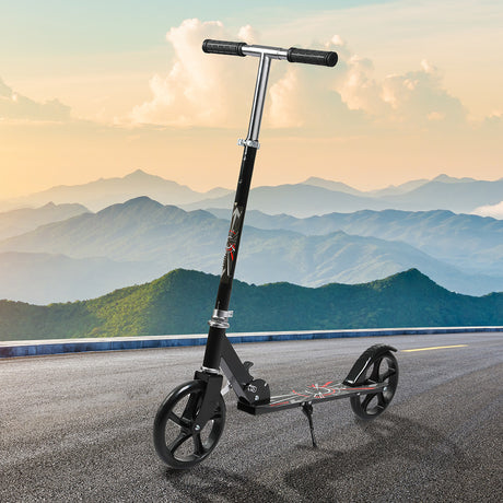 MONVELO Folding Scooter Dual Large Wheels Black-2006732742150197255
