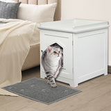 PaWz Cat Litter Box Mat Fully Enclosed - Rear View