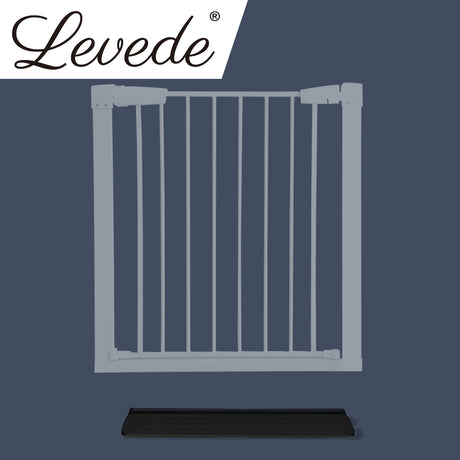Levede Baby Safety Gate Adjustable Pet Black Ramp-2018816605705867270