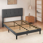 Levede Bed Frame Upholstered Platform Mattress Base Queen-2011971105635569670