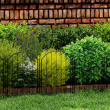Mountview 10 Pcs Garden Fence Border Rustproof Metal-2006733423007371269