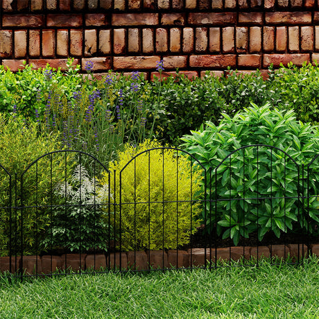 Mountview 10 Pcs Garden Fence Border Rustproof Metal-2006733423007371269