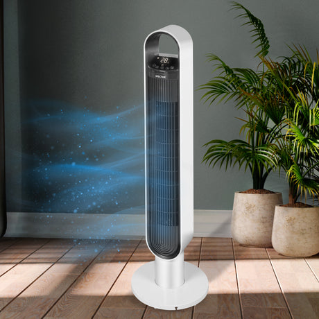 Spector Tower Fan Portable Oscillating White-2018816838137417734