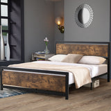 Levede Metal Bed Frame Mattress Base Queen - Close-Up Angle
