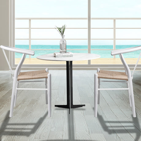 Levede 6x Dining Chairs Wooden Hans White-2006732723238080518