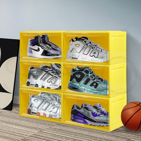 Stacked Sneaker Display Case 6x Clear Yellow-2006733027748745222