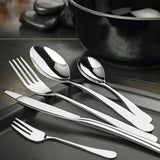 Cutlery Set Stainless Steel Knife Fork Silver - Rear View