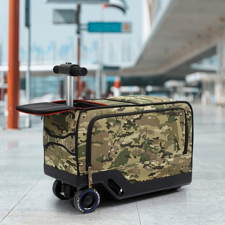 Slimbridge 20" Electric Riding Luggage Suitcase Green Colour-2018816941929664518