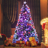 SANTACO Christmas Tree Fibre Optic with 1.5 Meter - Rear View